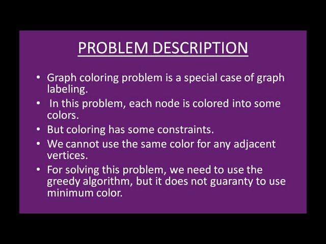 Implementation of Graph Colouring using Greedy Algorithm