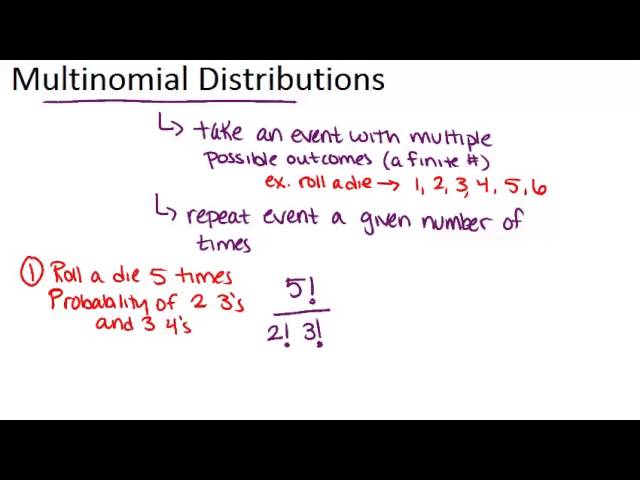 Multinomial Distributions: Lesson (Basic Probability and Statistics Concepts)