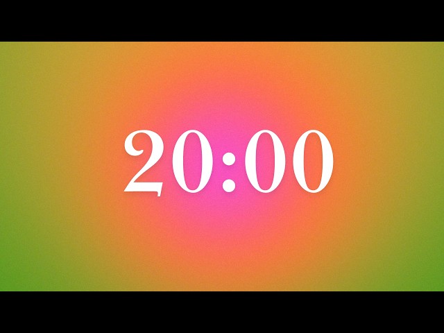 20 Minute Aesthetic Aura Timer| Calming Music| Deep Focus