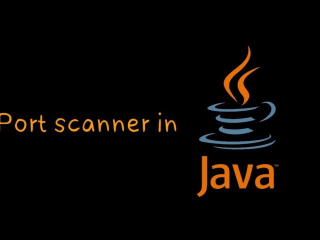How to code a port scanner in java