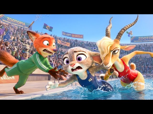 Zootopia 2 | Nick Recuse Judy from Gazelle's Conspiracy & Judy Race the Swimming Championship