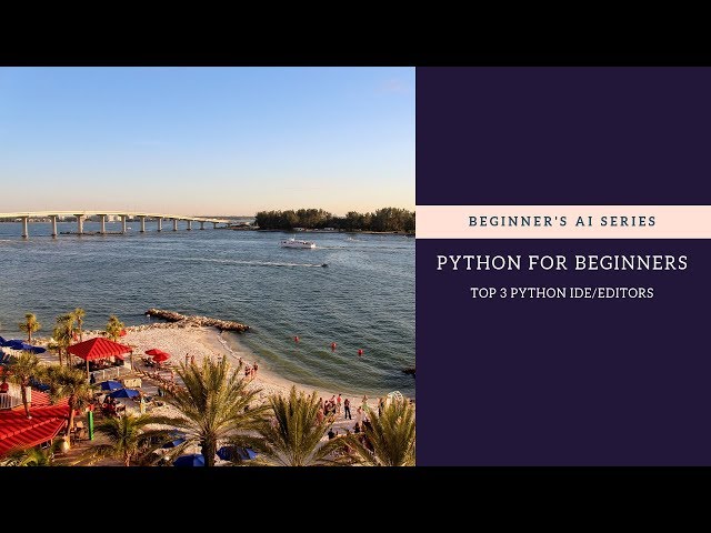 Artificial Intelligence: Python Tutorial for Absolute Beginners - Top 3 Editors
