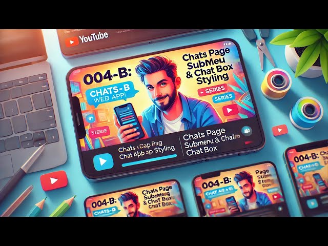 Chat App | 004-B: Chats Page Styling: SubMenu & Chat Box Layouts