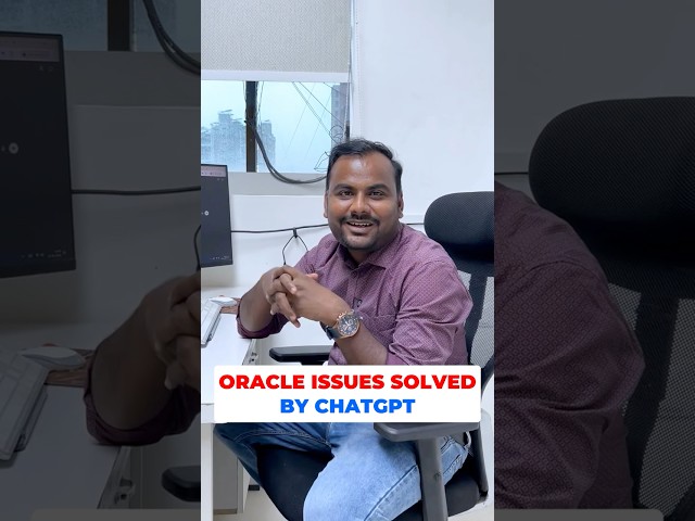 ChatGPT Solves Oracle Issues | Learnomate Technologies