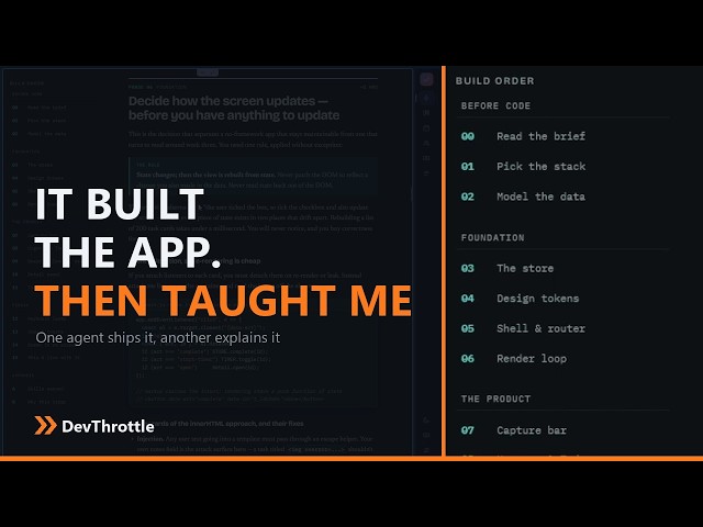 One AI Agent Built the App. Another Taught Me How To Build It Myself.