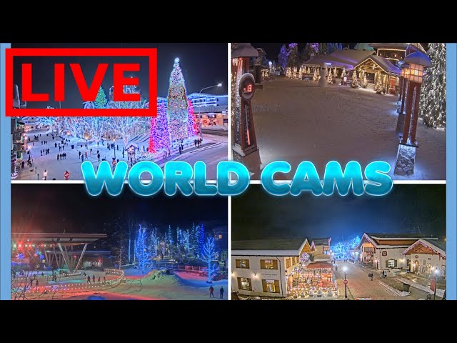 🌎 LIVE Christmas 2026 Countdown Holiday World Cams 24/7 | Relaxing Music 🎄