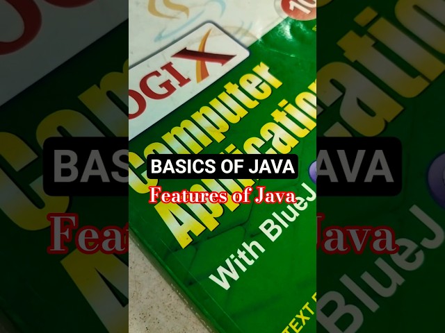 FEATURES OF JAVA 📝 #java #coding #basicsofjava #javaprogramming #basics #learning #trending
