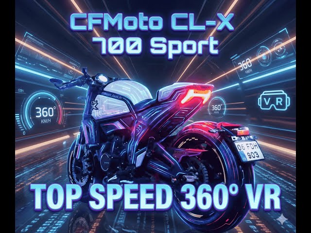 Bir ilk ! Insta 360 X5 ile 360° VR 4K Pov Top Speed Denemesi CFMoto CL-X 700 Sport 🔥