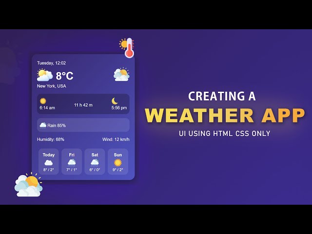 How To Make Weather App Using JavaScript Step By Step Explained