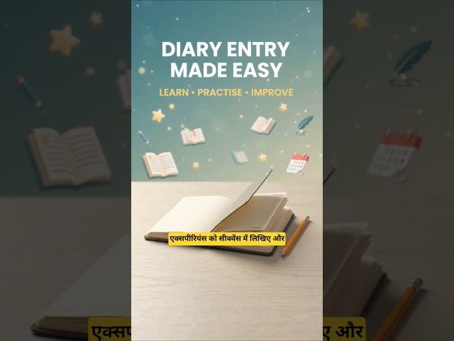 Diary Entry Made Easy ✍️ | Step-by-Step Format & Examples | Classes 6–8 | English Writing Skills