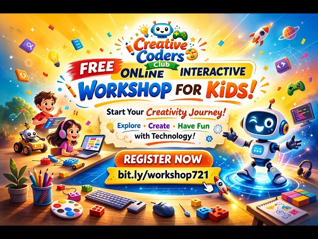 🚀 Free Online Interactive Coding Workshop for Kids