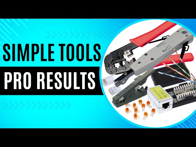 Network Cable Tools and Connections: How to Use Wire Stripper, Crimper, Punch-Down Tool, and More.