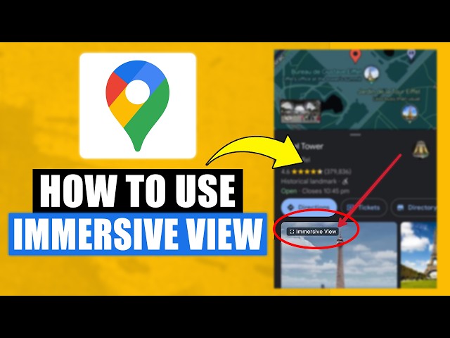 How To Use Immersive View In Google Maps (How To Activate Immersive View In Google Maps)