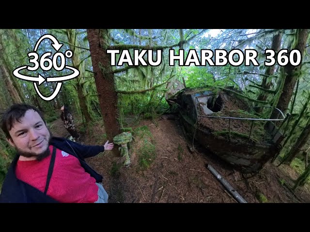 360 VR Tour Of Taku Harbor, Alaska - Cannery Ruins & Amazing Moss!
