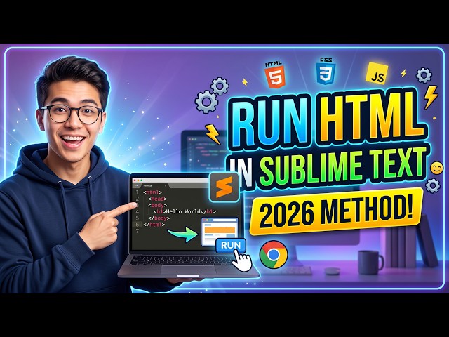 How to Run HTML in Sublime Text 2026