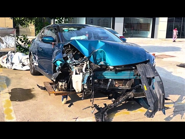 Man Restores BRUTALLY CRASHED CARS in His Garage | Start to Finish by @theCarMechanicXiaoWu