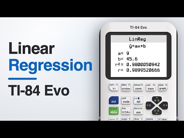 How to Do Linear Regression on the TI-84 Evo