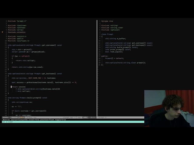 Writing a Custom Shell in C++ From Scratch | Live-coding, no vibe-coding