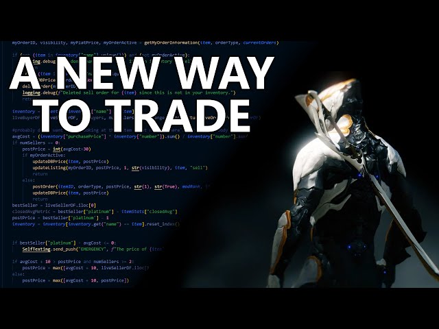 The Unreasonable Efficiency Of Algorithmic Trading (Warframe)