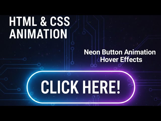 04_HTML & CSS Mini Project for Beginners | Create a Neno Button Animation Step by Step. 