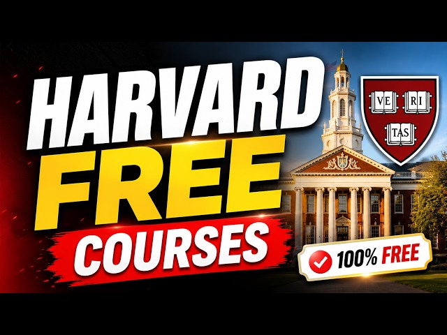 Harvard University is Giving These Courses FREE in 2026 | Without Paying Tuition (100% Free)