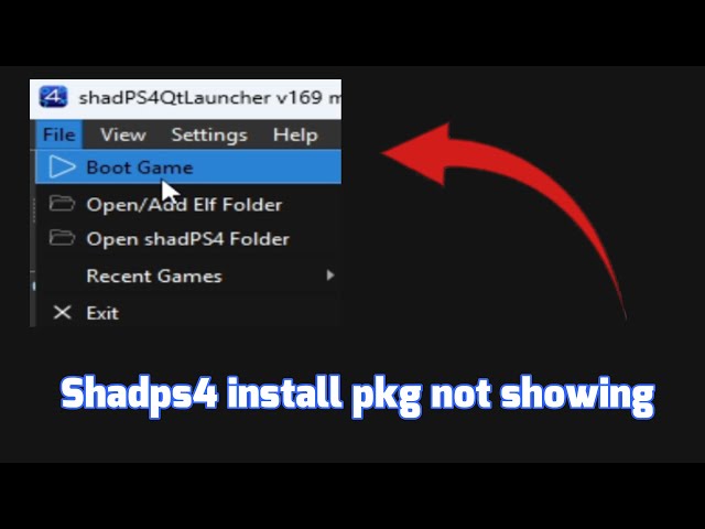 How to fix Shadps4 install pkg Not Showing