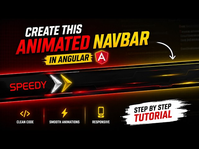 Build an AWESOME Animated Navbar in Angular ⚡ | Modern UI Animation Tutorial