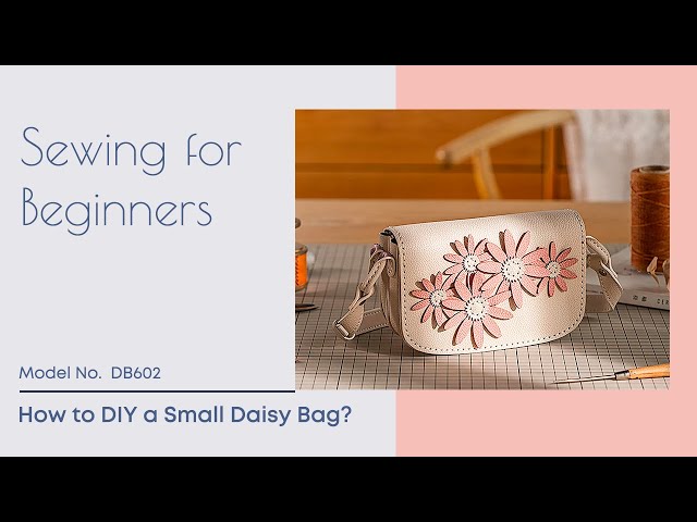 DIY Leather Kit-Beginner | How to Make a Daisy Mini Bag | Tutorial DB602