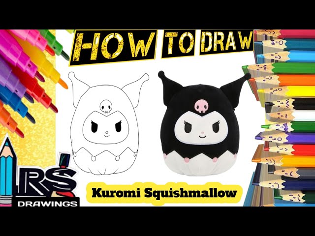 How to draw kuromi squishmallow