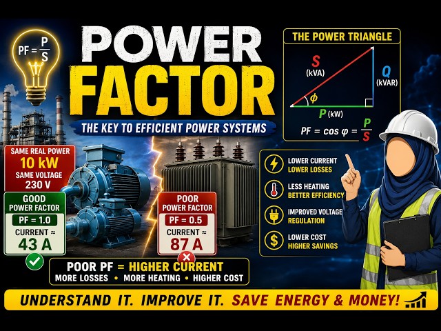 Power Factor Explained Simply | Electrical Engineering Basics