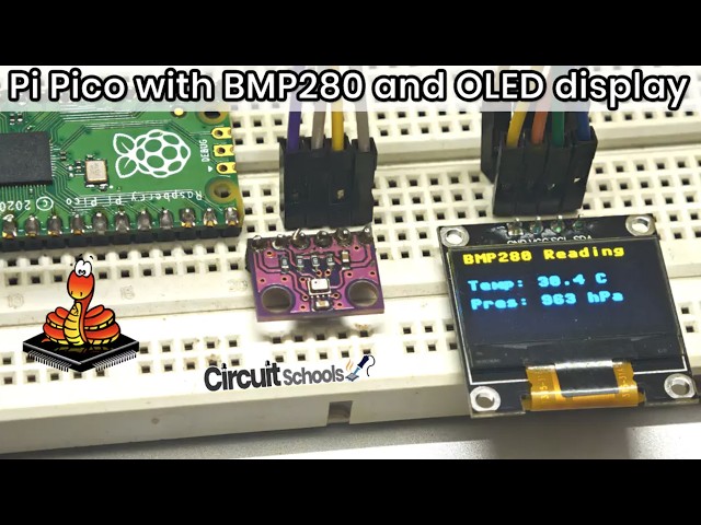 Interfacing BMP280 with Raspberry Pi Pico & Display on OLED using Micropython