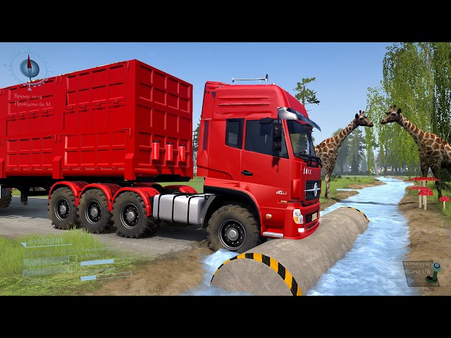 Truck Mods on the Most Dangerous Muddy Road | MudRunner #184  #spintiresmudrunner