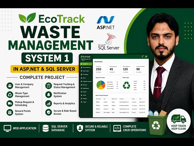 EcoTrack Waste Management System | Asp.Net & SQL | Complete FYP Project | Full Guide| By Junaid Qazi