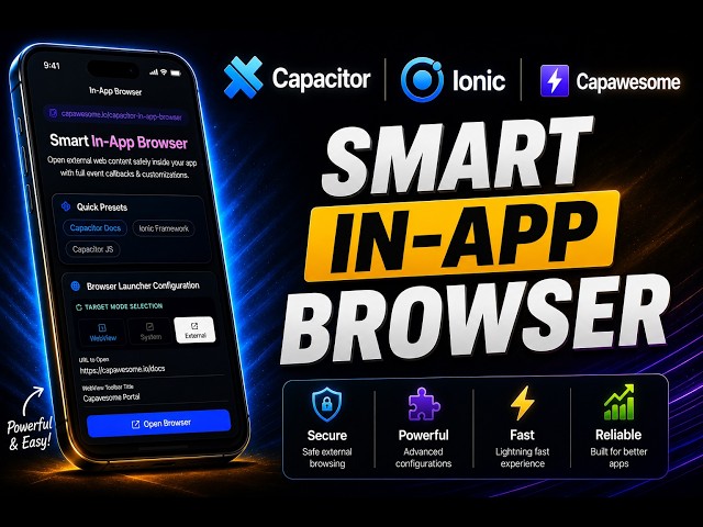 Capacitor Smart In-App Browser in Ionic Angular | Capawesome