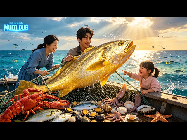 Poor man pays off loan by fishing, saves girls, loves his wife and becomes a career winner.