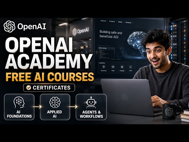 FREE OpenAI AI Courses With Certificates 🔥 Learn ChatGPT, AI & Agents