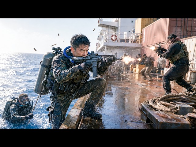 Special Forces dive underwater to infiltrate a pirate ship, striking from  shadows to save hostages!