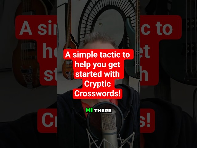 How to Crack Cryptic Crosswords: A simple tactic for beginners to try! Anagram clue spotting
