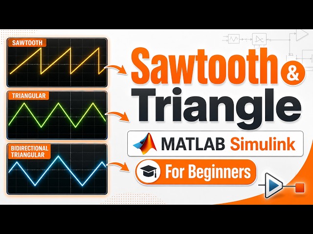 Repeating Sequence Block in Simulink | Create Sawtooth & Triangle Waves in matlab
