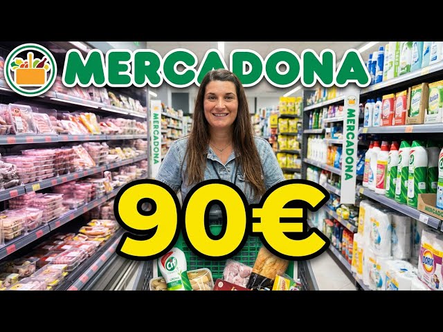 CAN YOU SURVIVE A WEEK ON €90 AT MERCADONA? 🛒 | Family grocery haul
