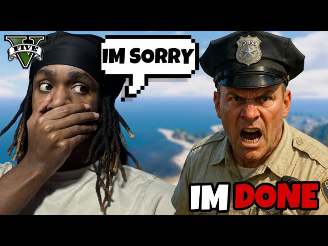 Made A Police Officer RAGE QUIT On GTA RP (TROLLING)