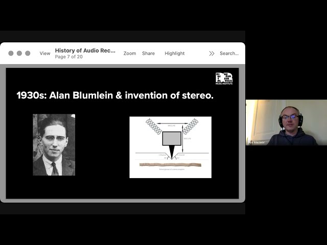 History Of Audio Recording with Ilya Mazaev: Lecture at Digital Renaissance
