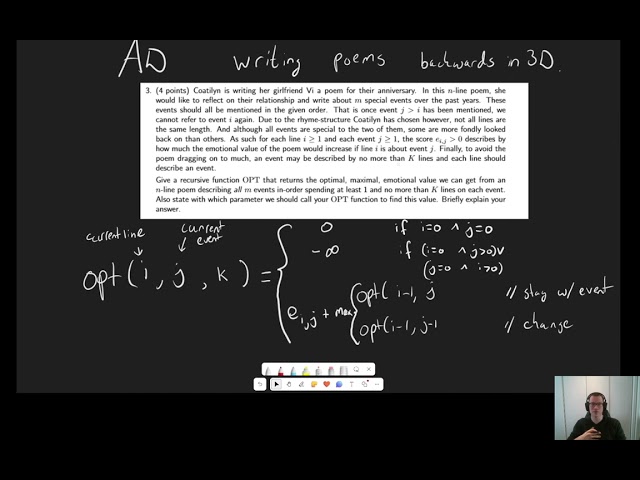 AD - Dynamic Programming (Poems in 3D Backwards)