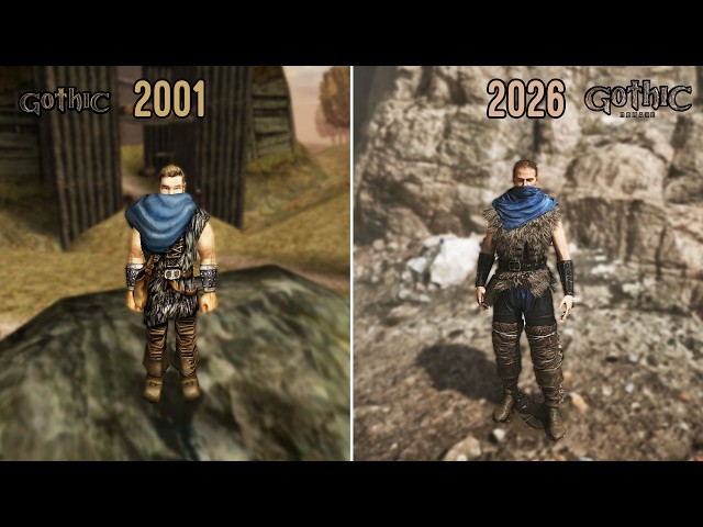 These Armors Are 25 YEARS APART - Gothic 1 Remake vs Original Comparison