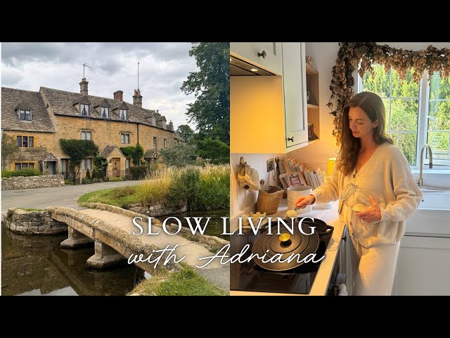 Slow Living in the English Countryside Silent Vlog | The Cotswolds, Cosy Baking, Cooking  & Writing