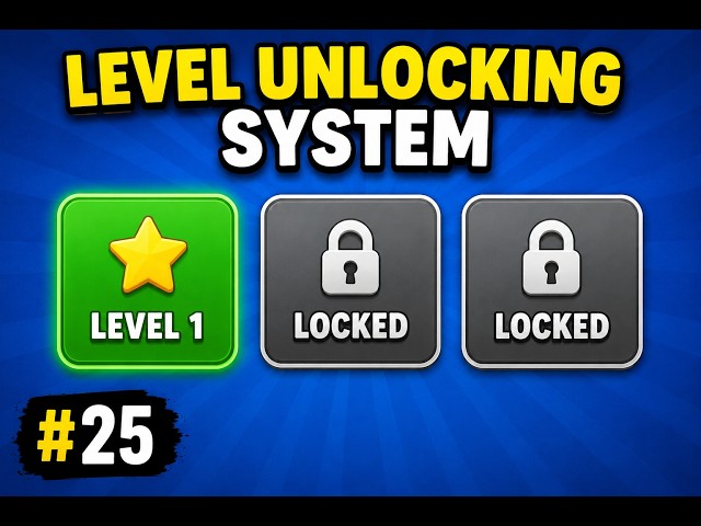 Unity Level Unlocking System Tutorial |  #25 #gamedev #csharp #unity