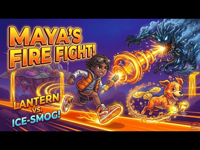 Maya and the Pyro-Glow Lantern | Animated Fire Fantasy Kids Story 🐶🔥
