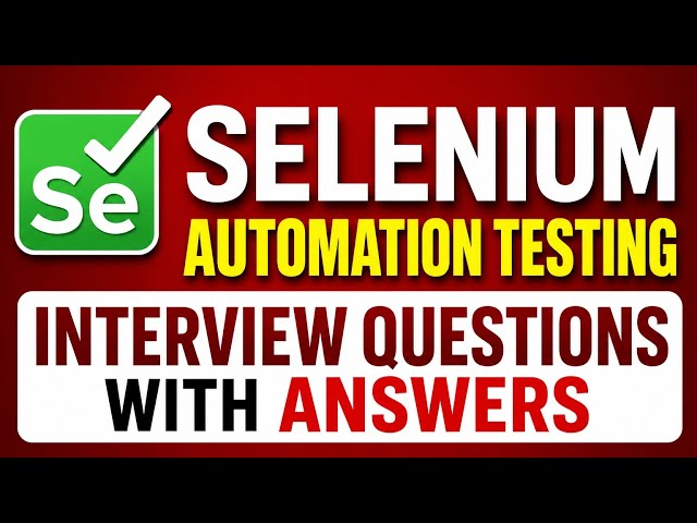 207🔥 LATEST Selenium Automation Testing REAL  Interview Q&A🔥 NEVER SKIP #testing #sdet #qa #selenium