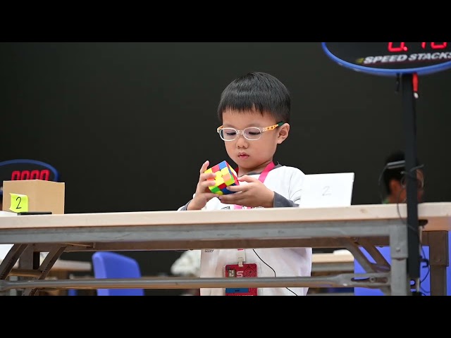 4 years old Lukas first WCA championship! 3*3 Rubik's Cube Solve 5 - 21.77s
