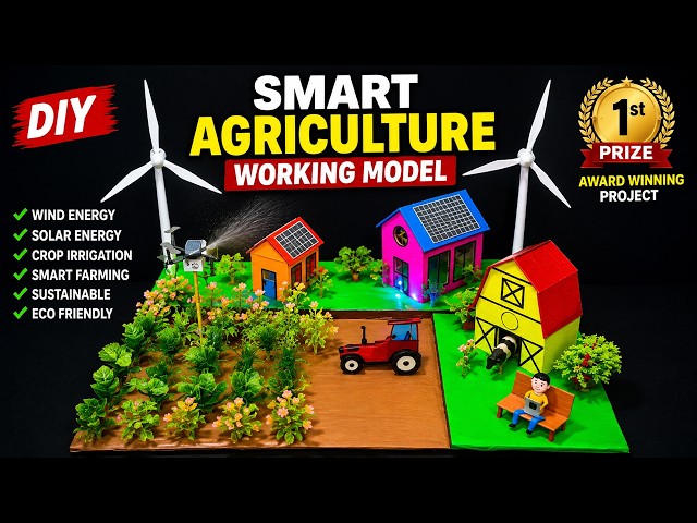 smart agriculture farming project working model for science project exhibition - diy | howtofunda